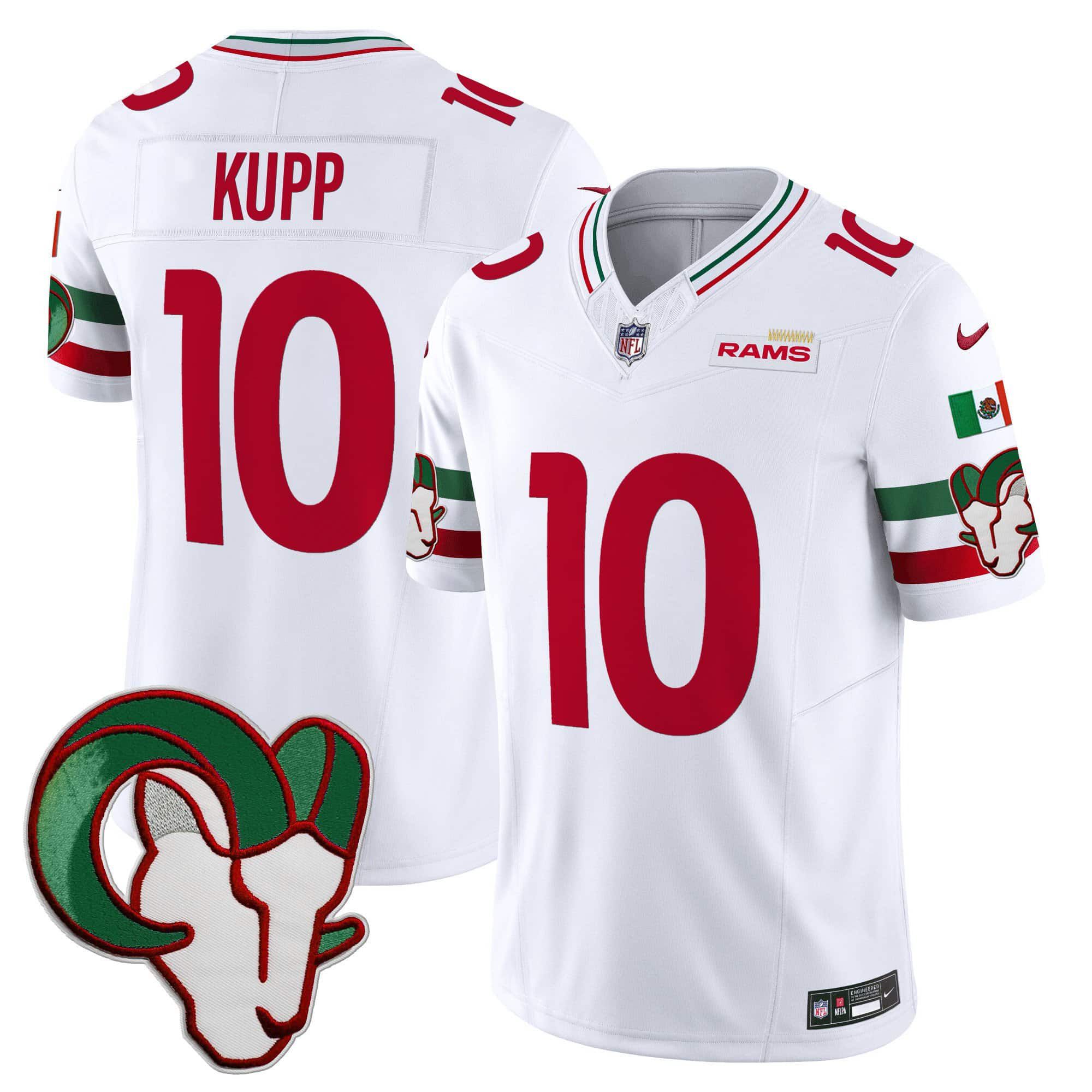 Men Los Angeles Rams #10 Kupp White 2024 Nike Mexico Vapor Limited NFL Jersey->indianapolis colts->NFL Jersey